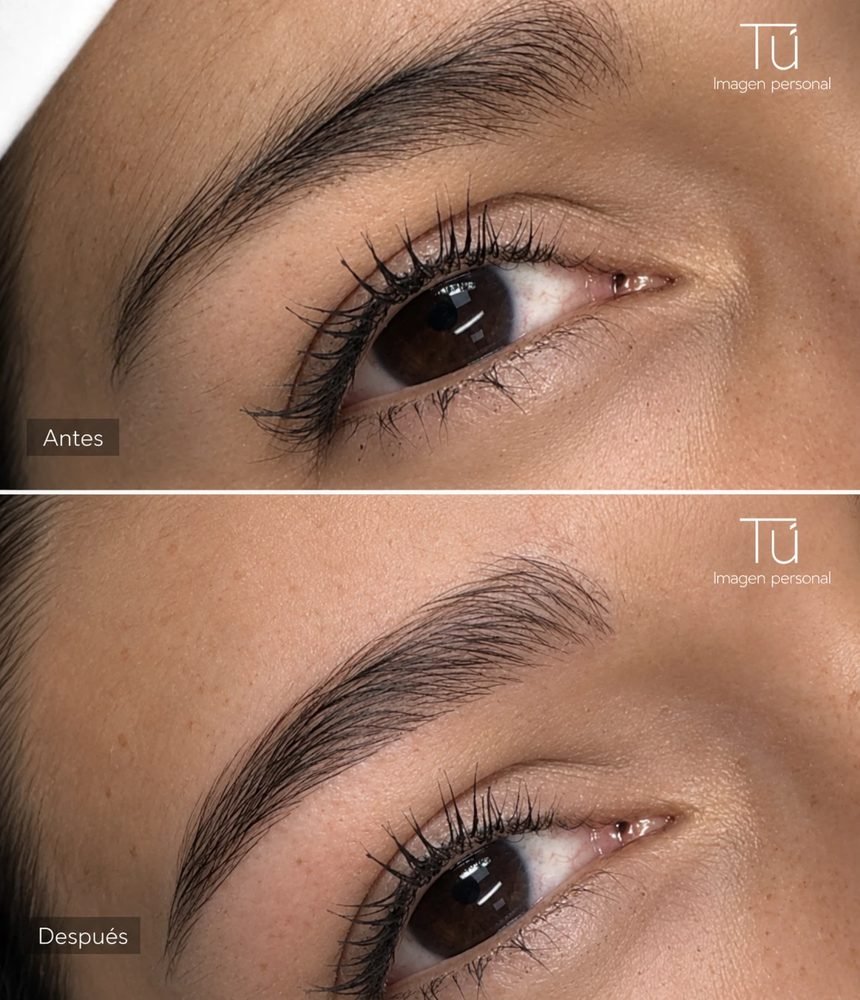 Micropigmentación de cejas, antes y después en TÚ Imagen Personal, Valladolid